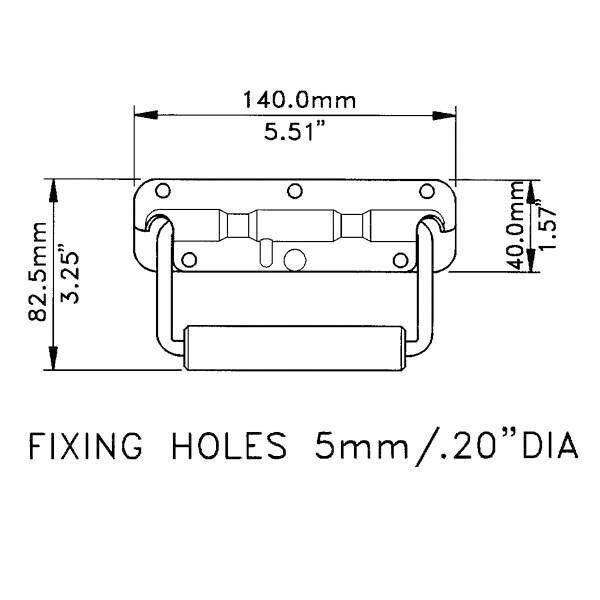 Main product image for Penn-Elcom H1053K Surface Mount Handle Black 262-305